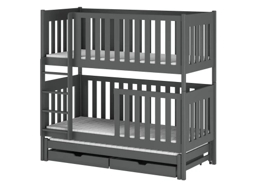 EMILKA 90x180 graphite bunk bed Lano Furniture