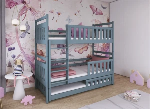 OLIWIA 80x190 grey bunk bed Lano Furniture