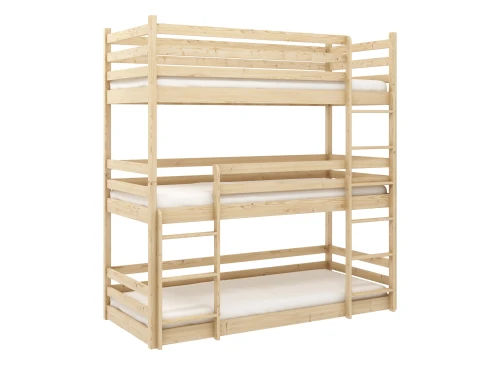 TED 80x180 pine bunk bed Lano Furniture