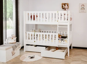 KSAWERY 80x180 white bunk bed Lano Furniture