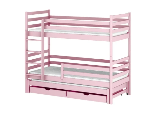 LUK 80x160 pink bunk bed Lano Furniture