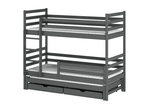 LUK 80x180 graphite bunk bed Lano Furniture