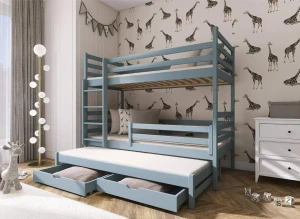 LUK 80x180 grey bunk bed Lano Furniture