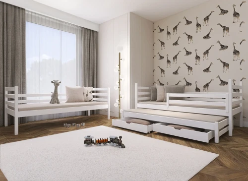 LUK 80x200 Biela poschodová posteľ Lano Nábytok