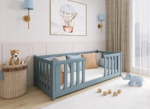 FERO 80x180 popolová detská Montessori podlahová posteľ Lano Nábytok