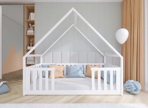 BEE 90x200 white children's house bed Lano Furniture
