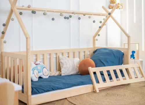 BOGUŚ 80x200 pine children's tipi cot bed Lano Furniture