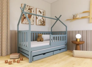 TYTUS 80x160 grey tipi bunk bed Lano Furniture