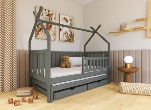 TYTUS 80x180 graphite tipi bunk bed Lano Furniture