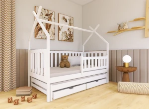 TYTUS 80x190 white tipi bunk bed Lano Furniture