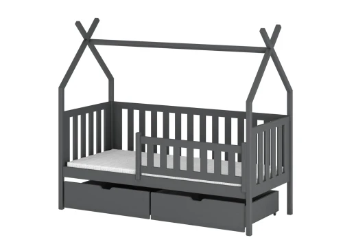 SIMBA 80x180 graphite children's tipi bed Lano Furniture