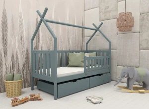 SIMBA 80x180 grey children's tipi bed Lano Furniture