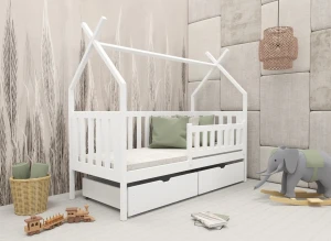 SIMBA 90x180 white children's tipi bed Lano Furniture