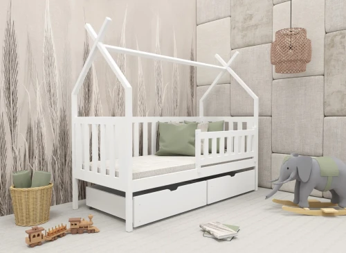 SIMBA 90x180 white children's tipi bed Lano Furniture