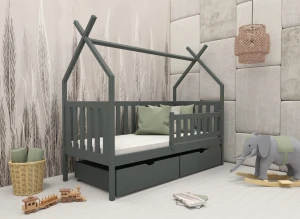 SIMBA 90x190 graphite children's tipi bed Lano Furniture