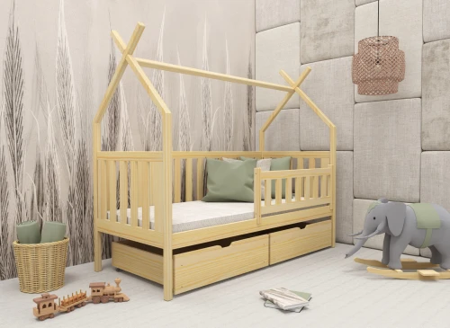 SIMBA 90x200 pine children's tipi bed Lano Furniture
