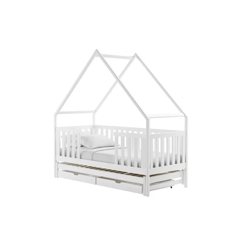 MAGIC 80x200 white bunk bed house Lano Furniture