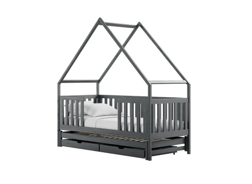 MAGIC 80x200 graphite bunk bed house Lano Furniture