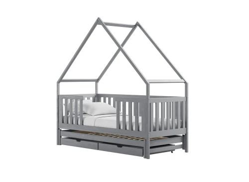 MAGIC 80x200 grey bunk bed house Lano Furniture