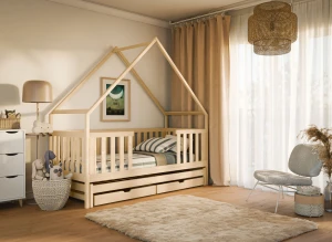 MAGIC 90x190 pine bunk bed house Lano Furniture
