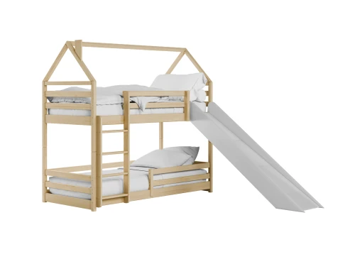 PLAY 90x190 pine bunk bed with a slide Lano Furniture