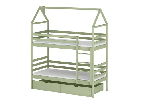 ALEX 90x200 olive green bunk bed Lano Furniture