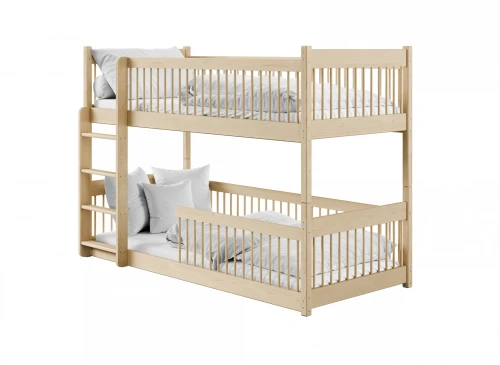 BOSTON 80x180 Unlacquered Wooden Bunk Bed