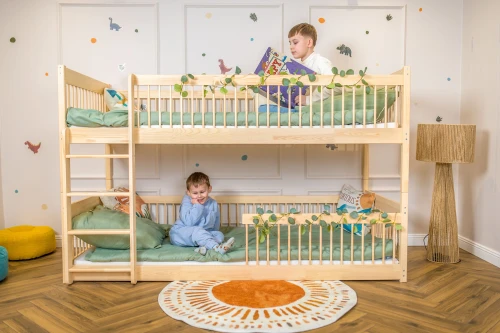 BOSTON 90x190 unpainted wood bunk bed Lano Furniture