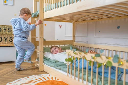 BOSTON 90x190 unpainted wood bunk bed Lano Furniture
