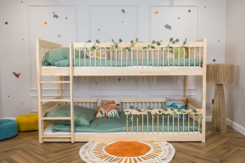 BOSTON 90x200 Untreated Wood Bunk Bed