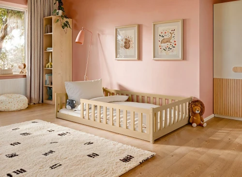 OTIS 120x200 nenatřené dřevo dětská postel Montessori Lano Nábytek