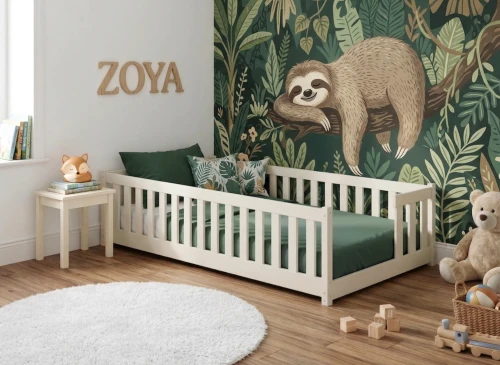 ZOYA 90X190 Cotton Single Children's Bed | Lano Meble