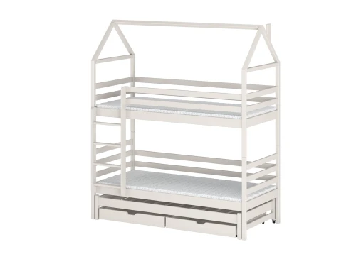 DALIA 80x160 bavlna poschodová posteľ domček Lano Nábytok