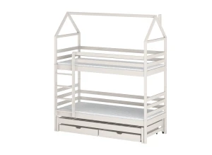 DALIA 80x190 bavlna poschodová posteľ domček Lano Nábytok