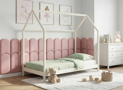 LUCKY 80x180 Cotton Montessori Floor Bed Children's House Lano Furniture