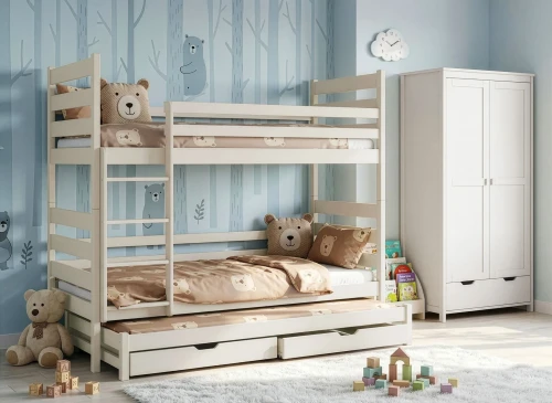 TOMI 90x200 bavlna poschodová posteľ Lano Nábytok