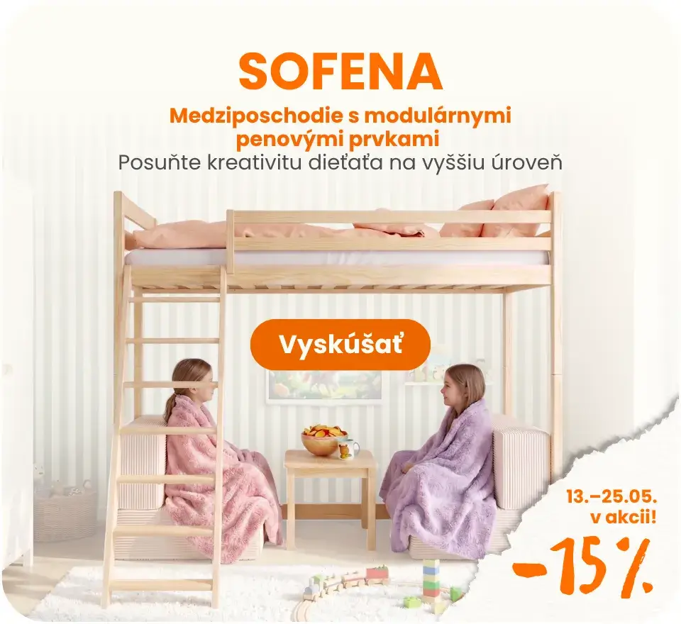 SOFENA – poschodová posteľ s modulárnou pohovkou